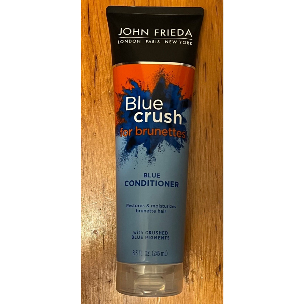 John Frieda Blue Crush for Brunettes Hair Blue Conditioner, 8.3 fl. oz Brand New